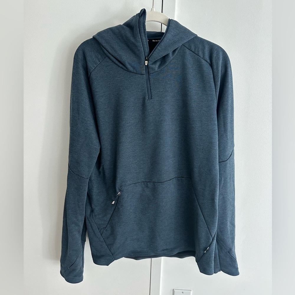 On Men’s Blue Half-Zip Hoodie